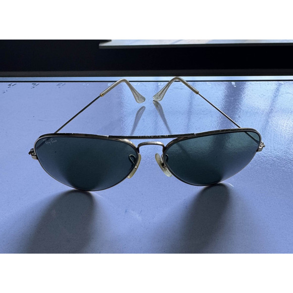 Ray-Ban Aviator RB3025 L0205 58mm Gold Frame G-15 Green Lens - Authentic Vintage - Picture 2 of 2